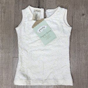 Persnickety NWT white lace tank top basic staple for any outfit size 12 months